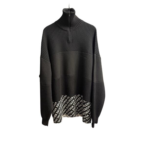 Balenciaga Knit Pullover with Half Zip Size XXL - Picture 1 of 9